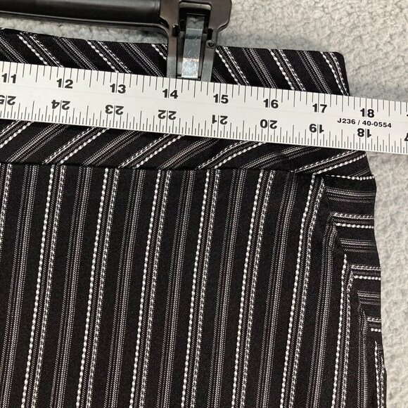 Mixxed26 Womens Skirt Black & White Pinstripe Pencil Straight Stretch Size XL - Picture 8 of 10